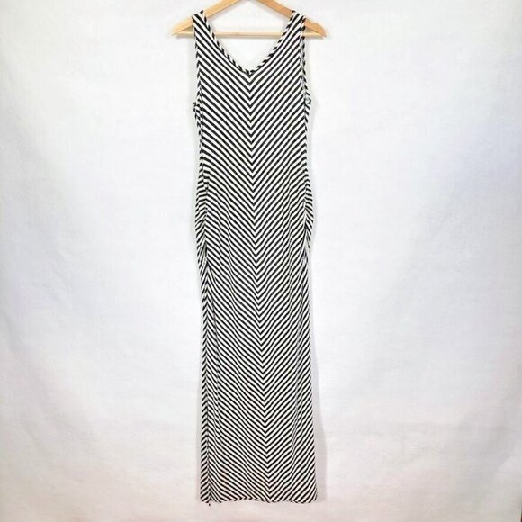 🔥 3/$15 🔥Old Navy Maternity Sleeveless Maxi Dress Striped Pregnancy Summer S - Picture 1 of 5
